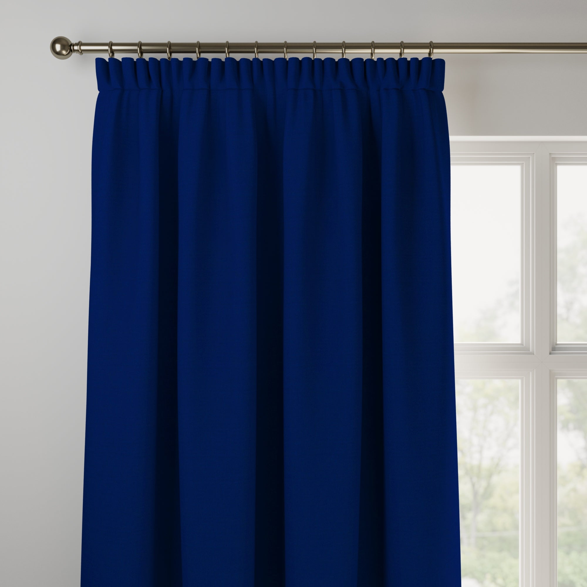 Panama Cotton Made to Measure Curtains Panama Indigo