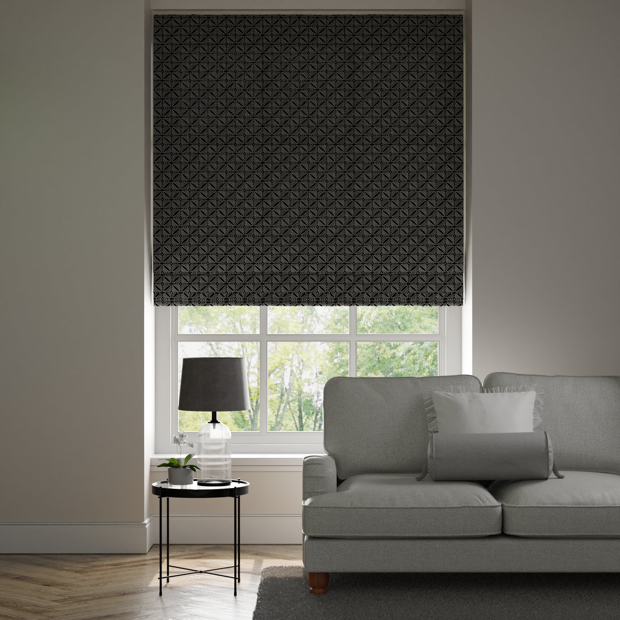 Image of Cubic Made to Measure Roman Blind Cubic Black