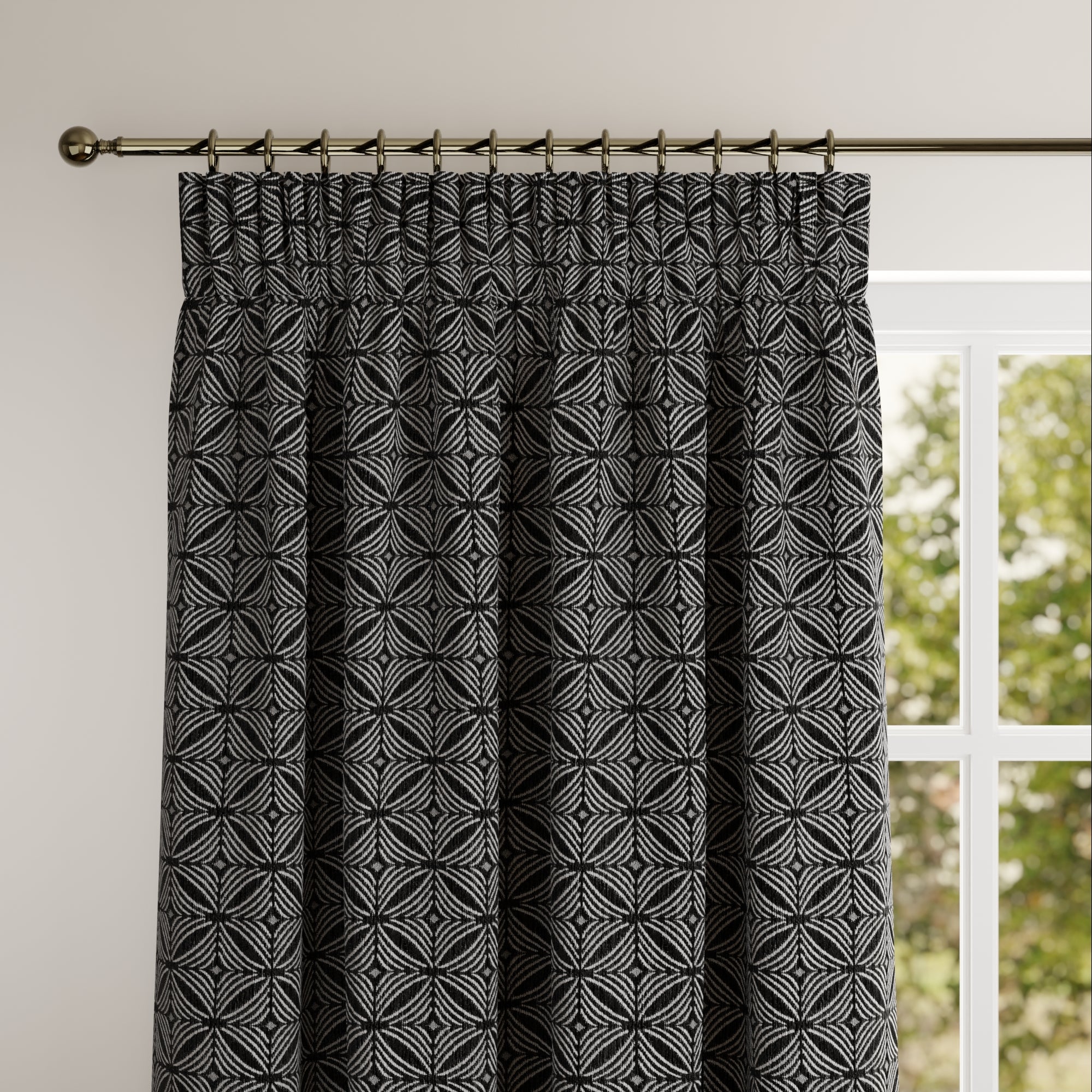 Cubic Made to Measure Curtains Cubic Black