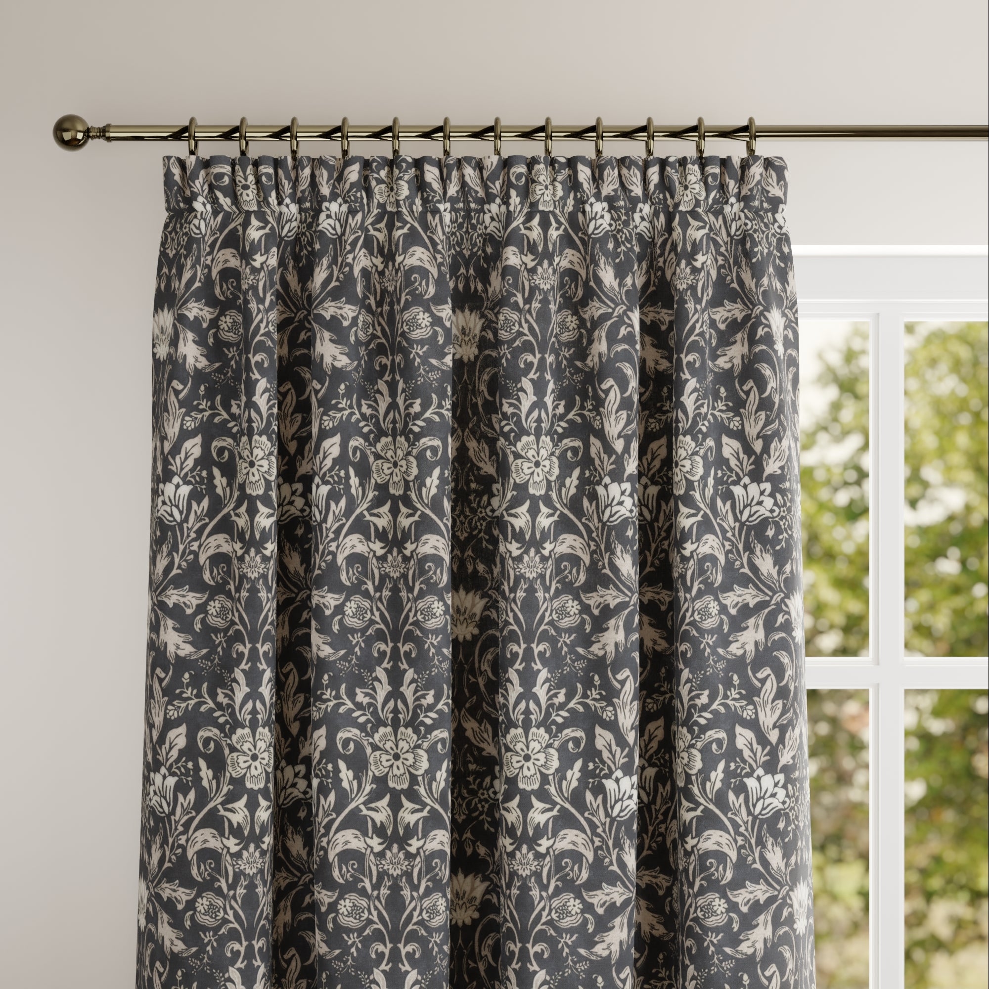 Baroque Made to Measure Curtains Baroque Ebony