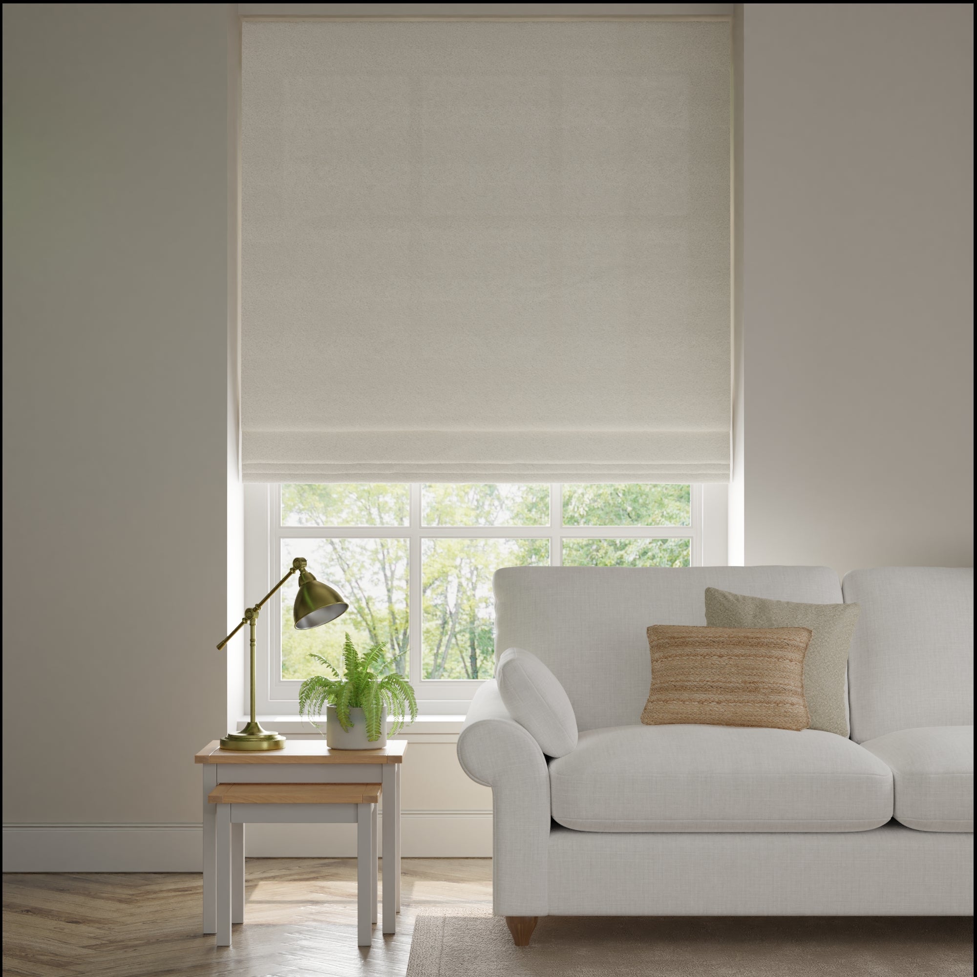 Churchgate Boucle Made to Measure Roman Blind Churchgate Boucle Ivory