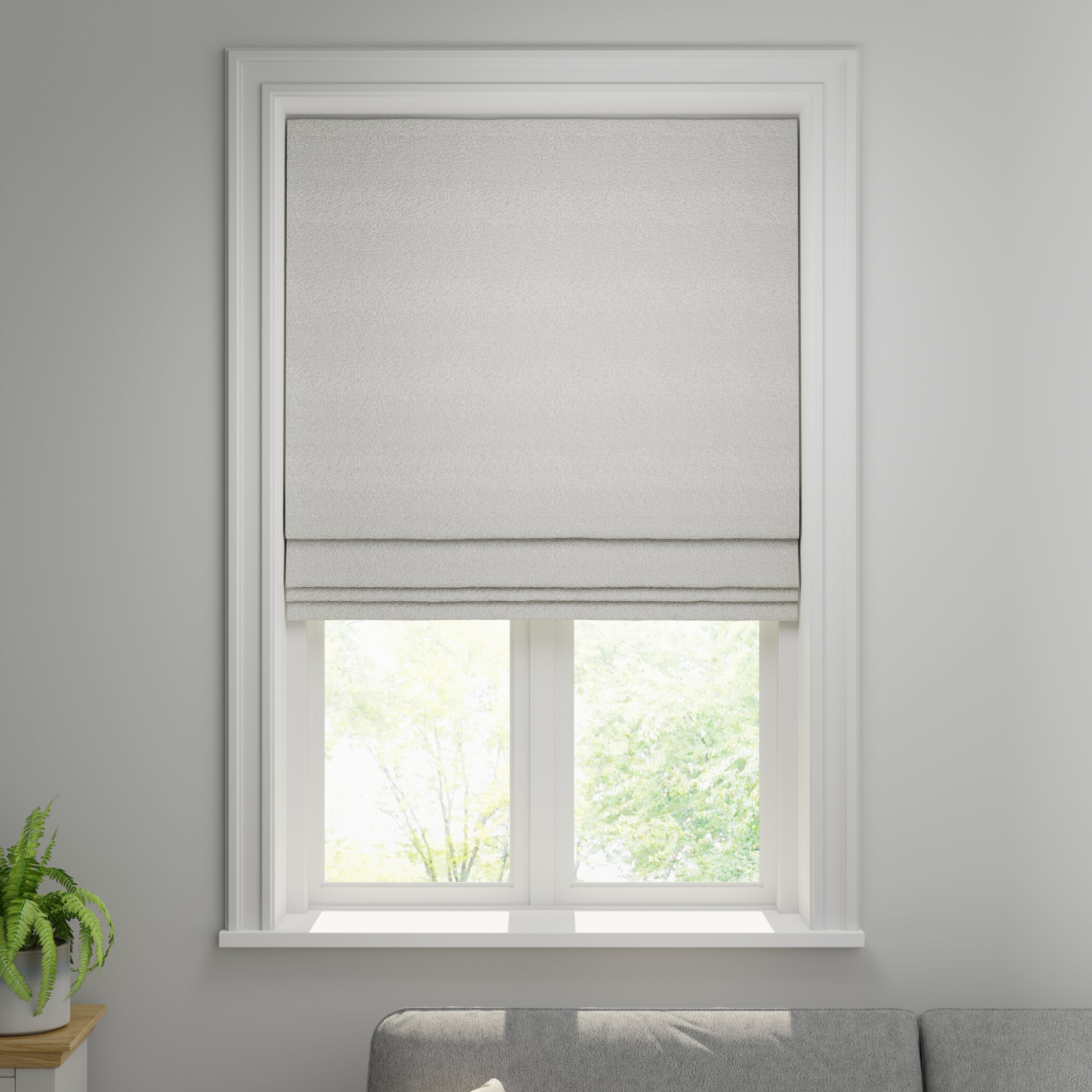 Churchgate Boucle Made to Measure Roman Blind Churchgate Boucle Ivory