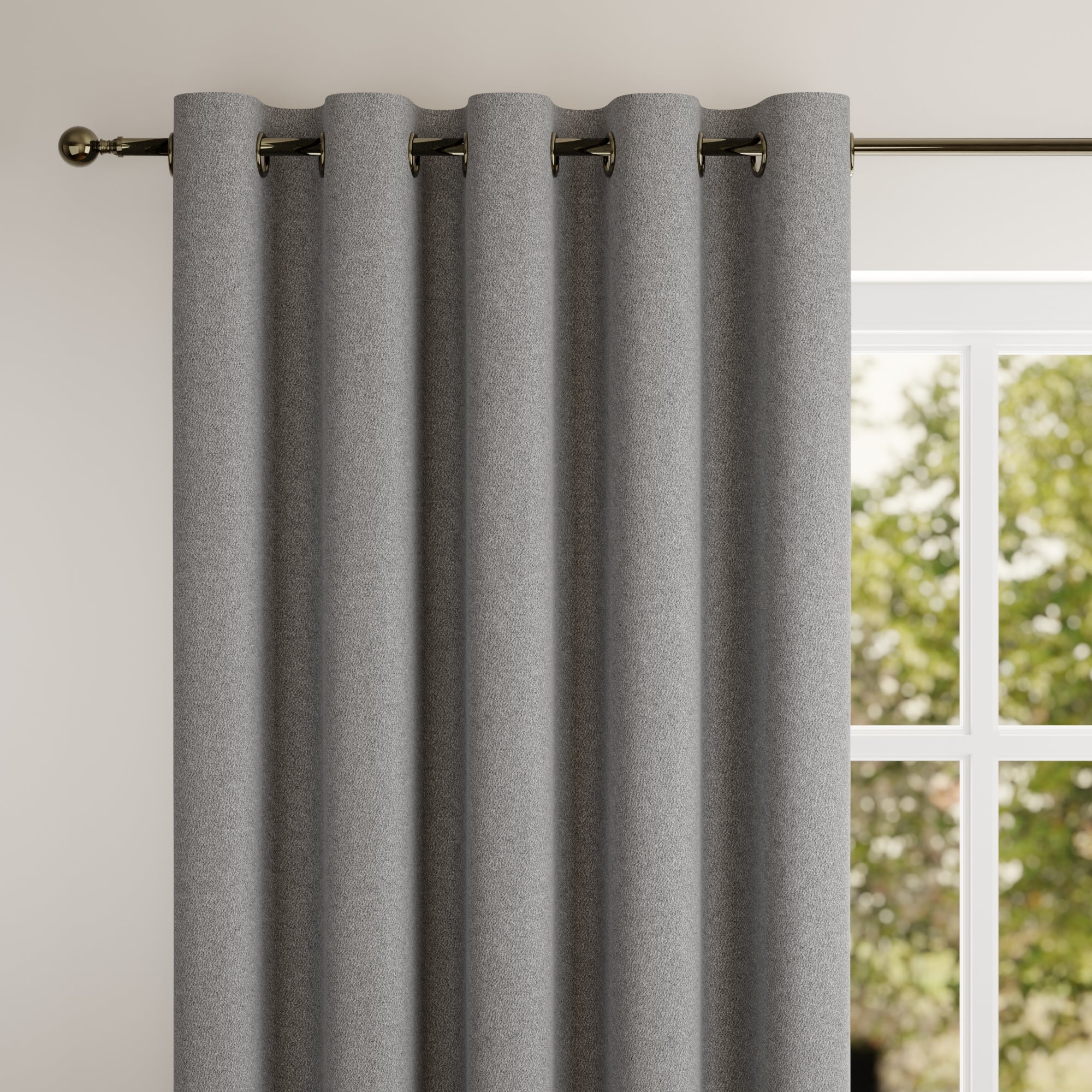 Churchgate Boucle Made to Measure Curtains Churchgate Boucle Pewter