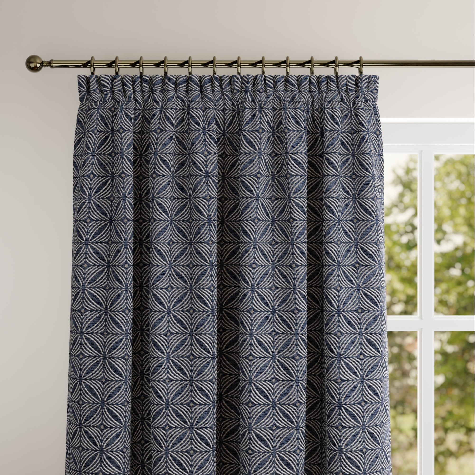 Cubic Made to Measure Curtains Cubic Navy