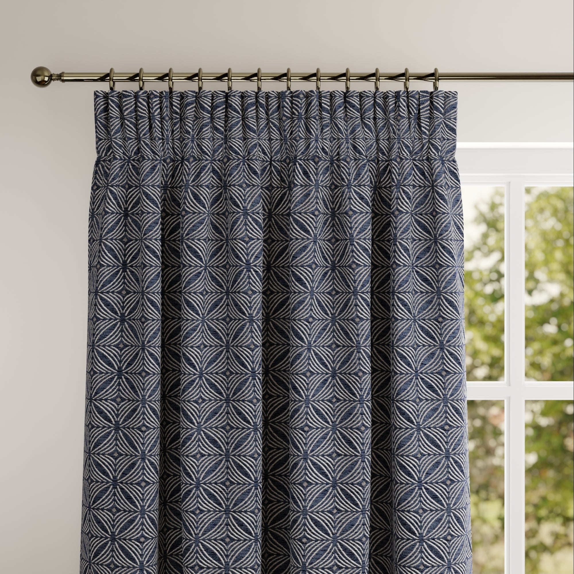 Cubic Made to Measure Curtains Cubic Navy