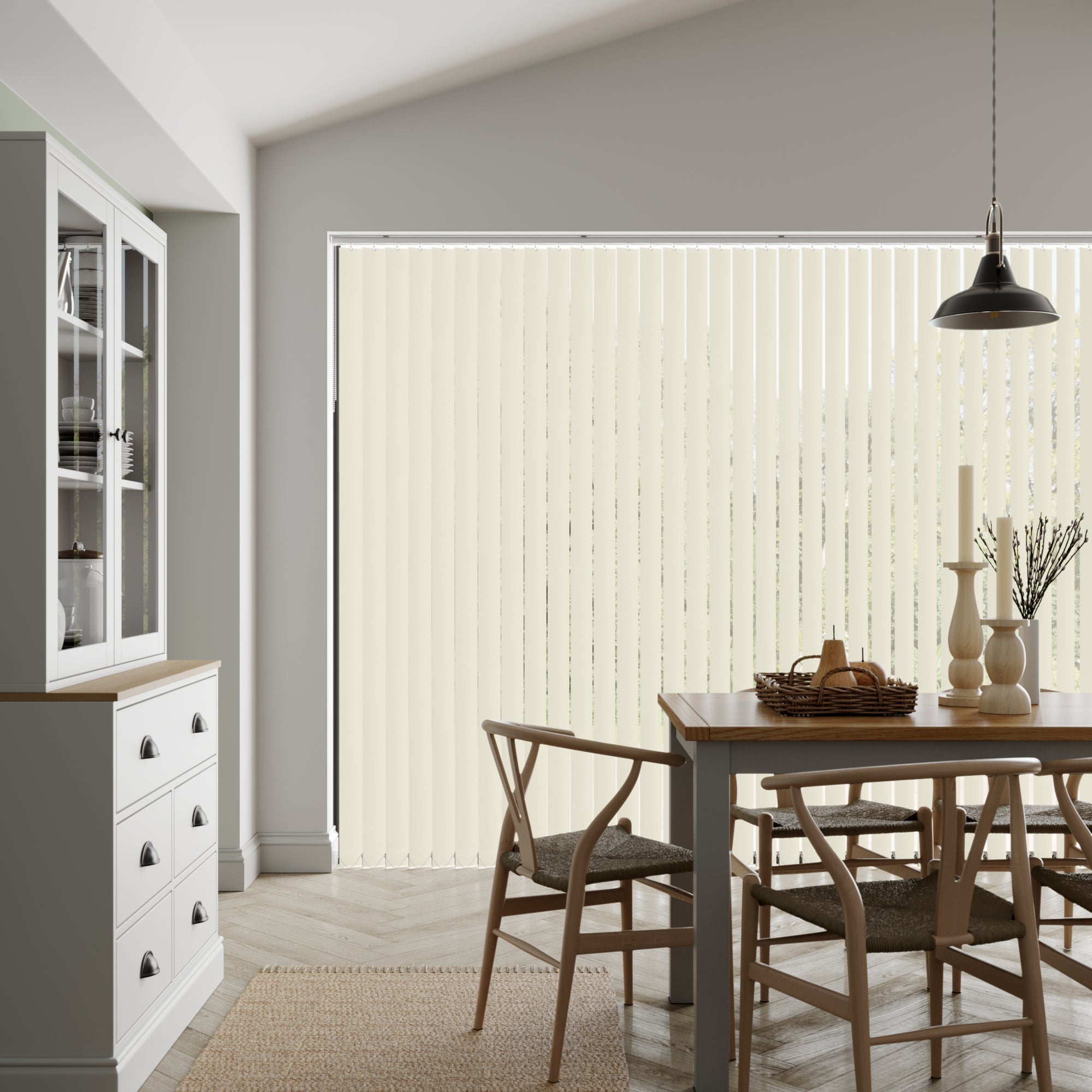 Rianna Made to Measure Vertical Blind Rianna Dorset Cream