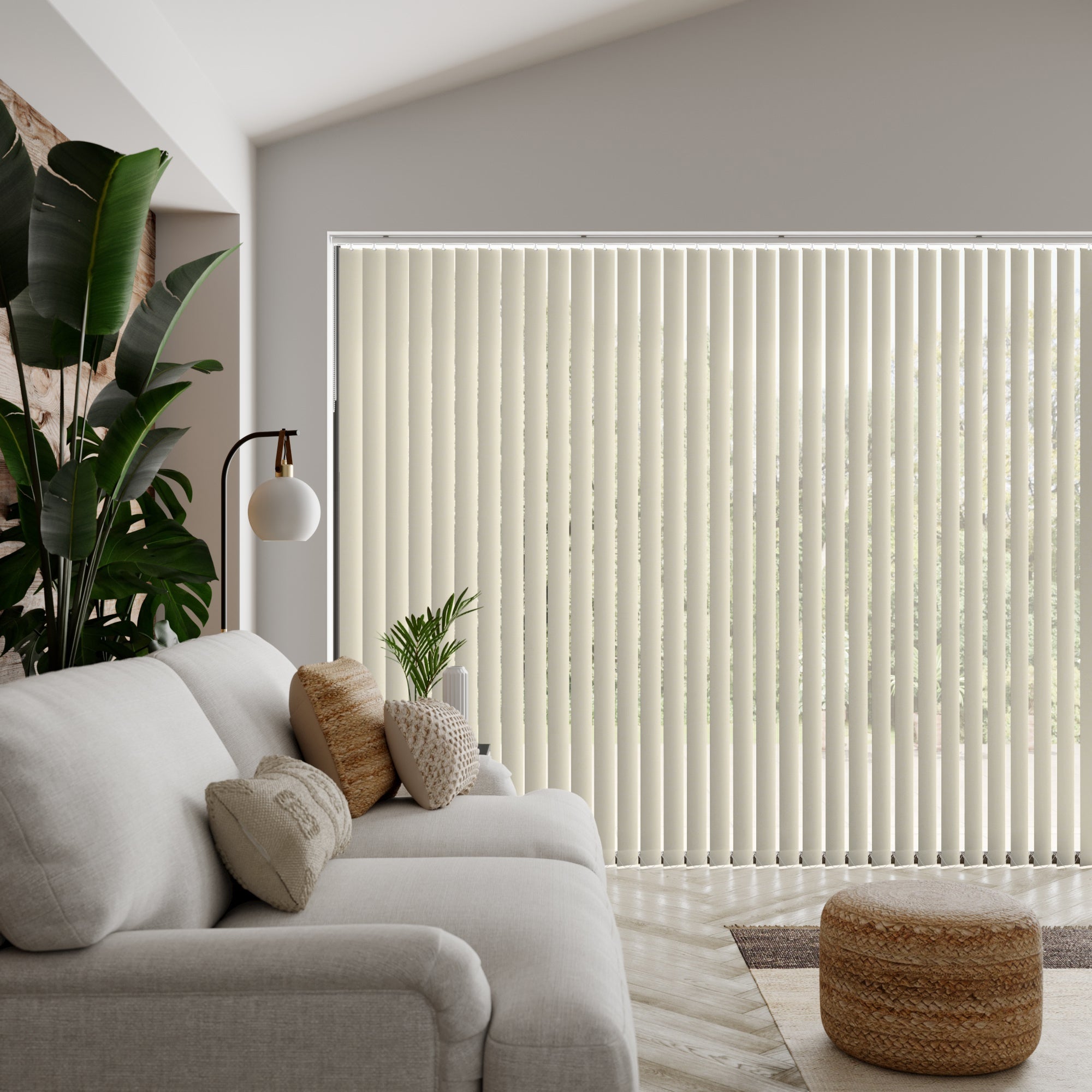 Spirit Made to Measure Vertical Blind Spirit Cream