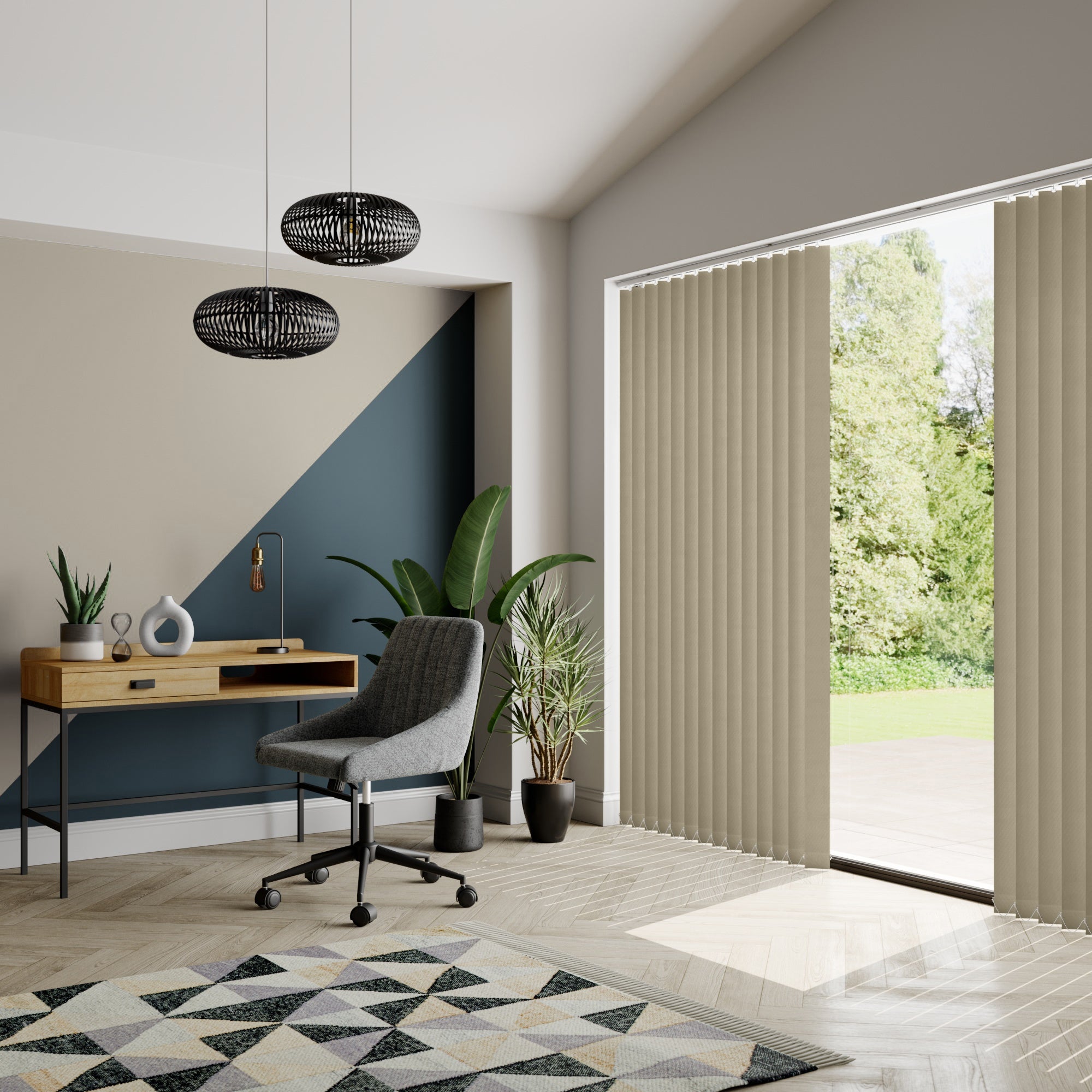 Rianna Made to Measure Vertical Blind Rianna Areana Taupe