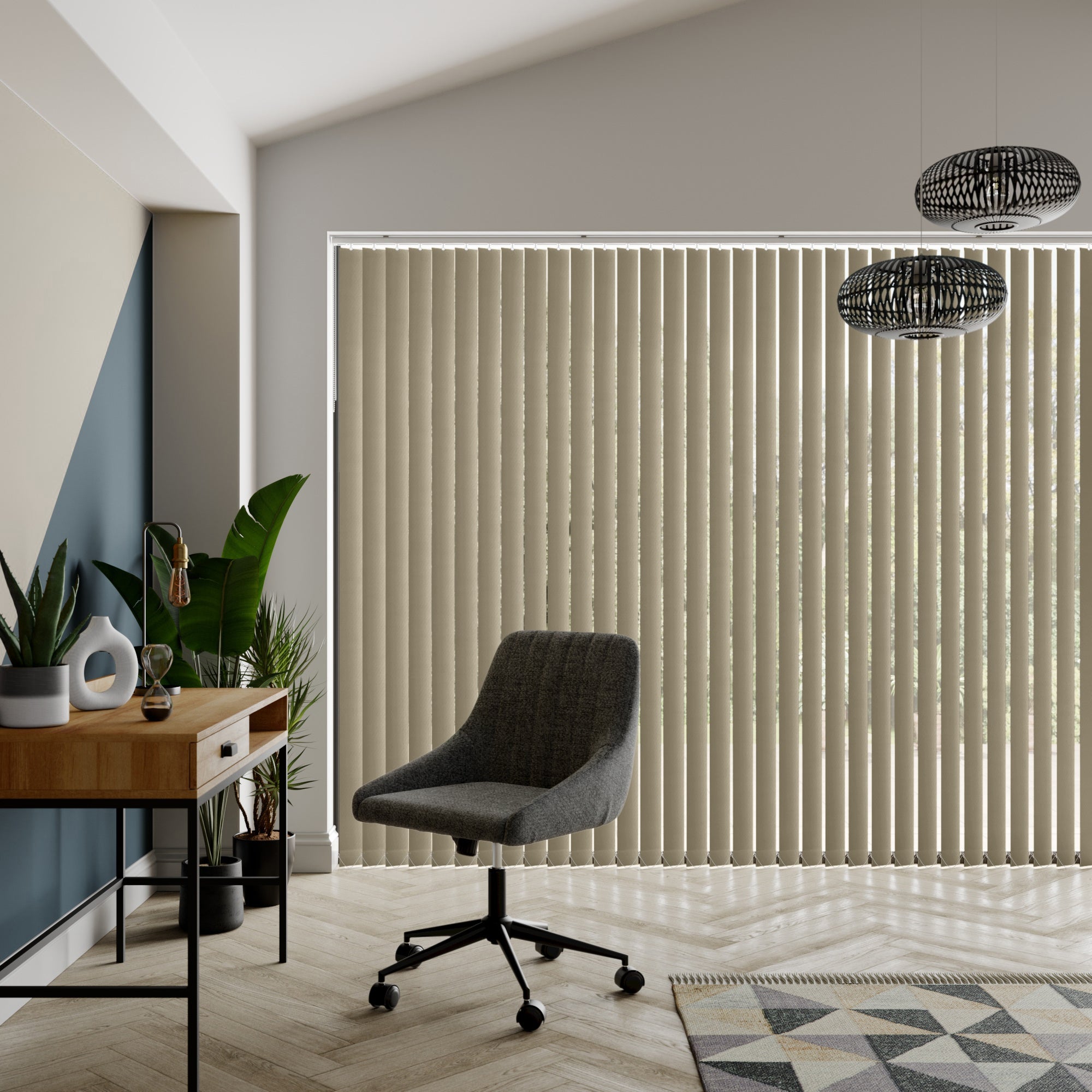 Rianna Made to Measure Vertical Blind Rianna Areana Taupe