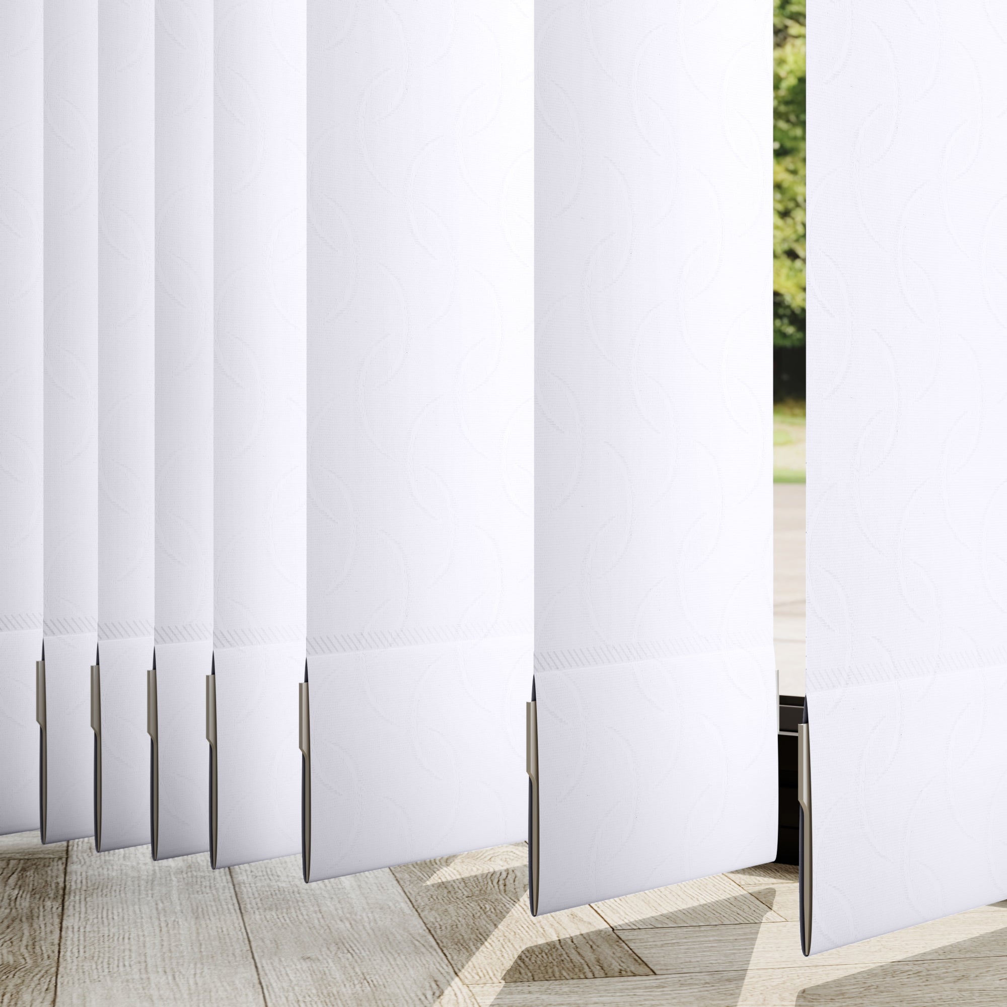 Cameo Made to Measure Vertical Blind Cameo White