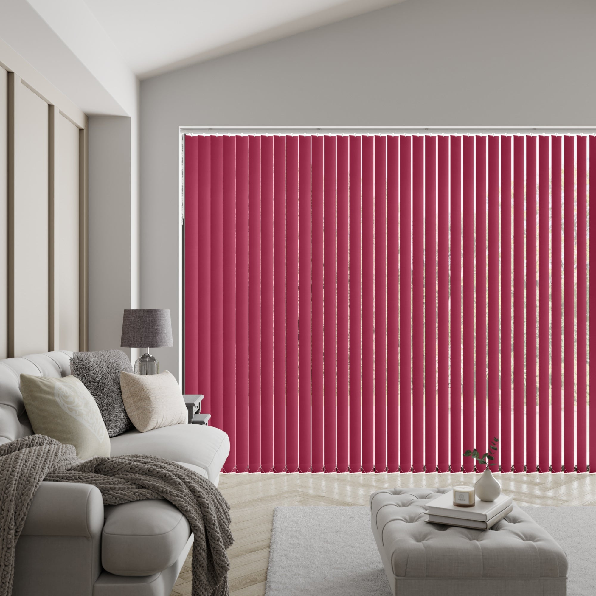 Rianna Made to Measure Vertical Blind Rianna Mulberry