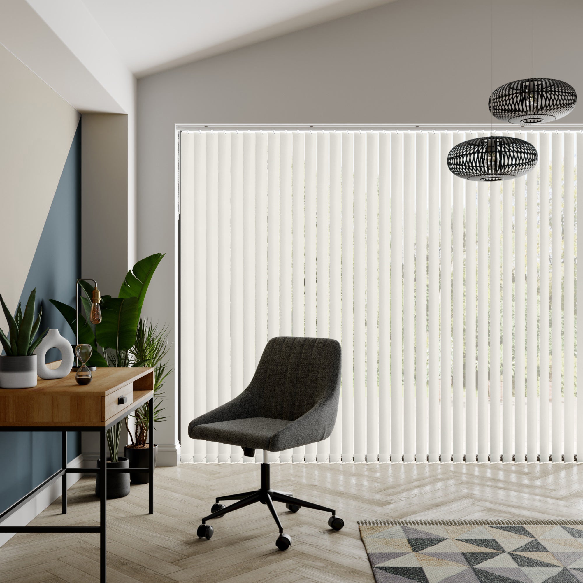 Unilux Blackout Fire Retardant Made to Measure Vertical Blind Unilux Butter