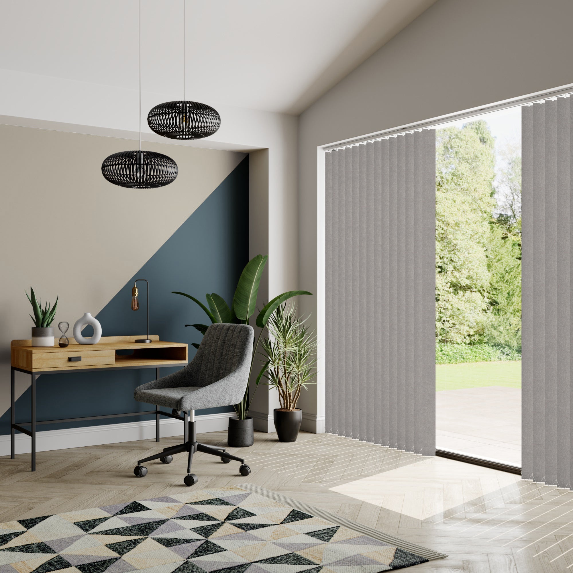 Henlow Made to Measure Vertical Blind Henlow Graphite