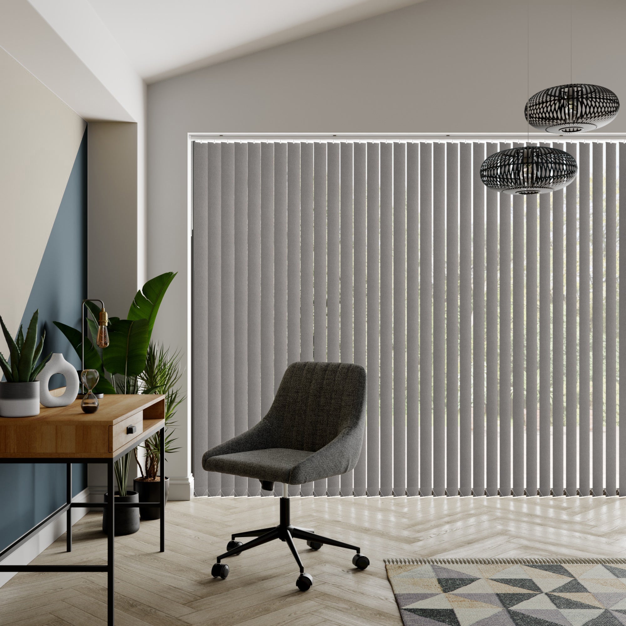 Henlow Made to Measure Vertical Blind Henlow Graphite