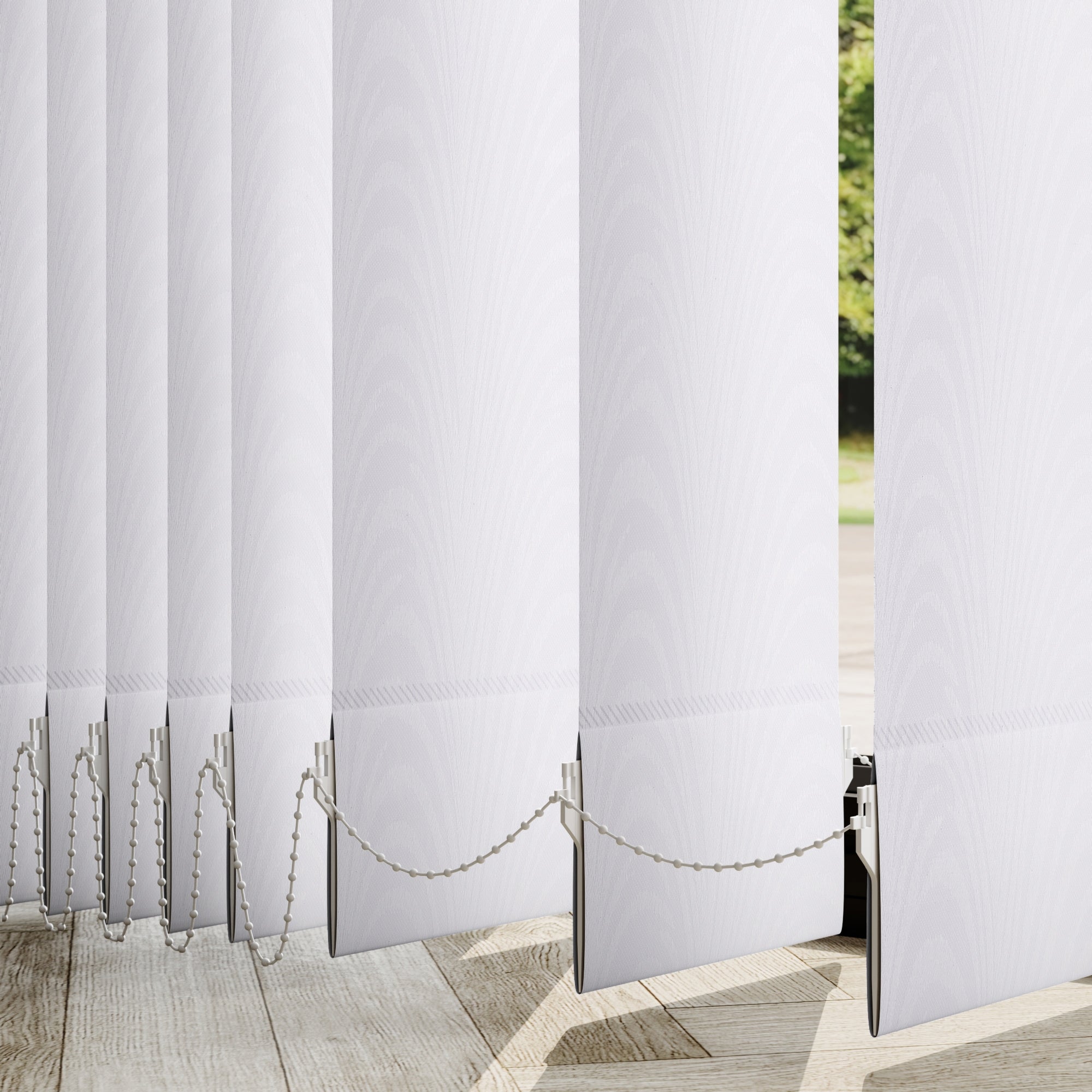 Carlo Made to Measure Vertical Blind Carlo White
