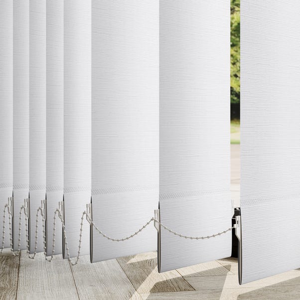 Oxford Blackout Made to Measure Vertical Blind Oxford White