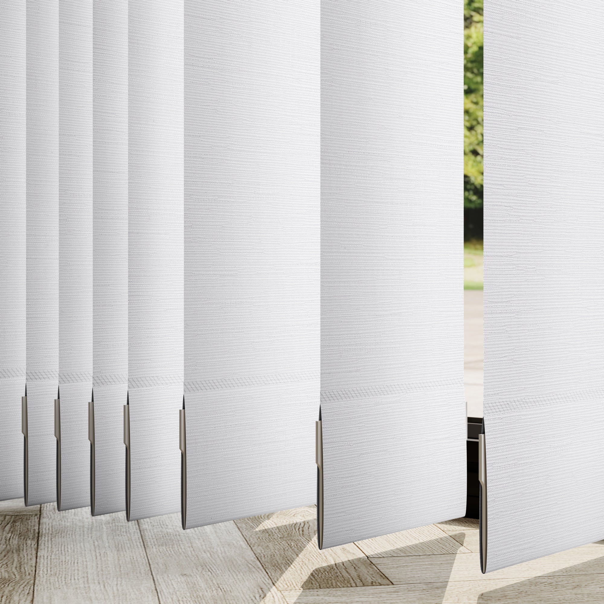 Oxford Blackout Made to Measure Vertical Blind Oxford White