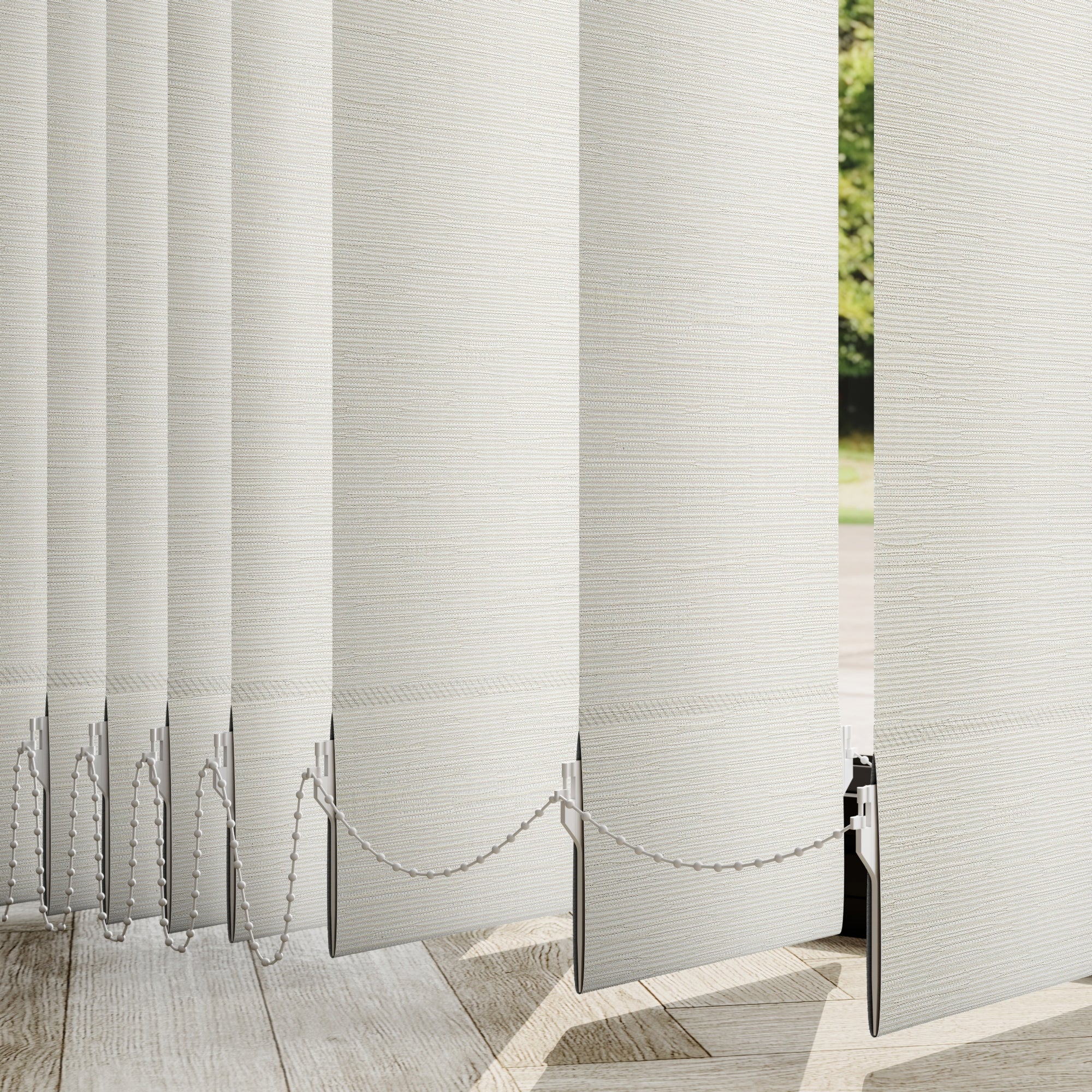 Oxford Blackout Made to Measure Vertical Blind Oxford Cream