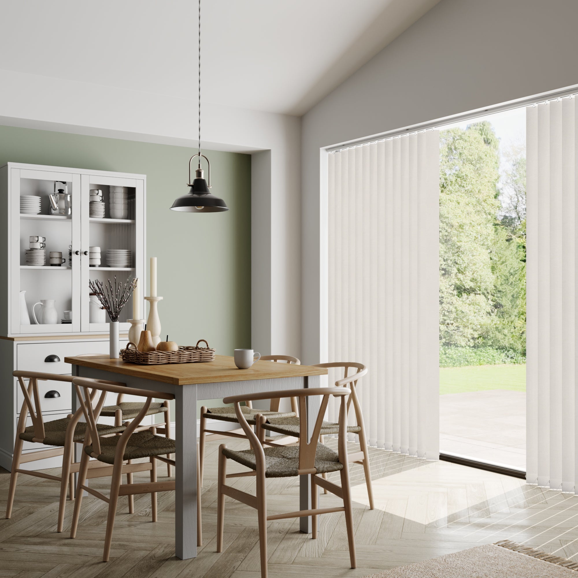 Oxford Blackout Made to Measure Vertical Blind Oxford Cream