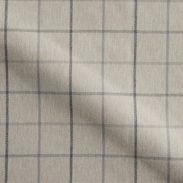 Nicole Check Made to Measure Fabric By the Metre Nicole Check Grey