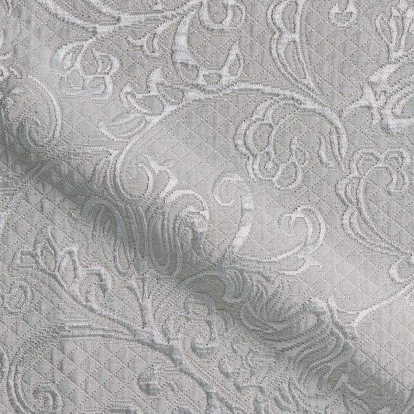 Brocatelle Made to Measure Fabric By the Metre Brocatelle Grey