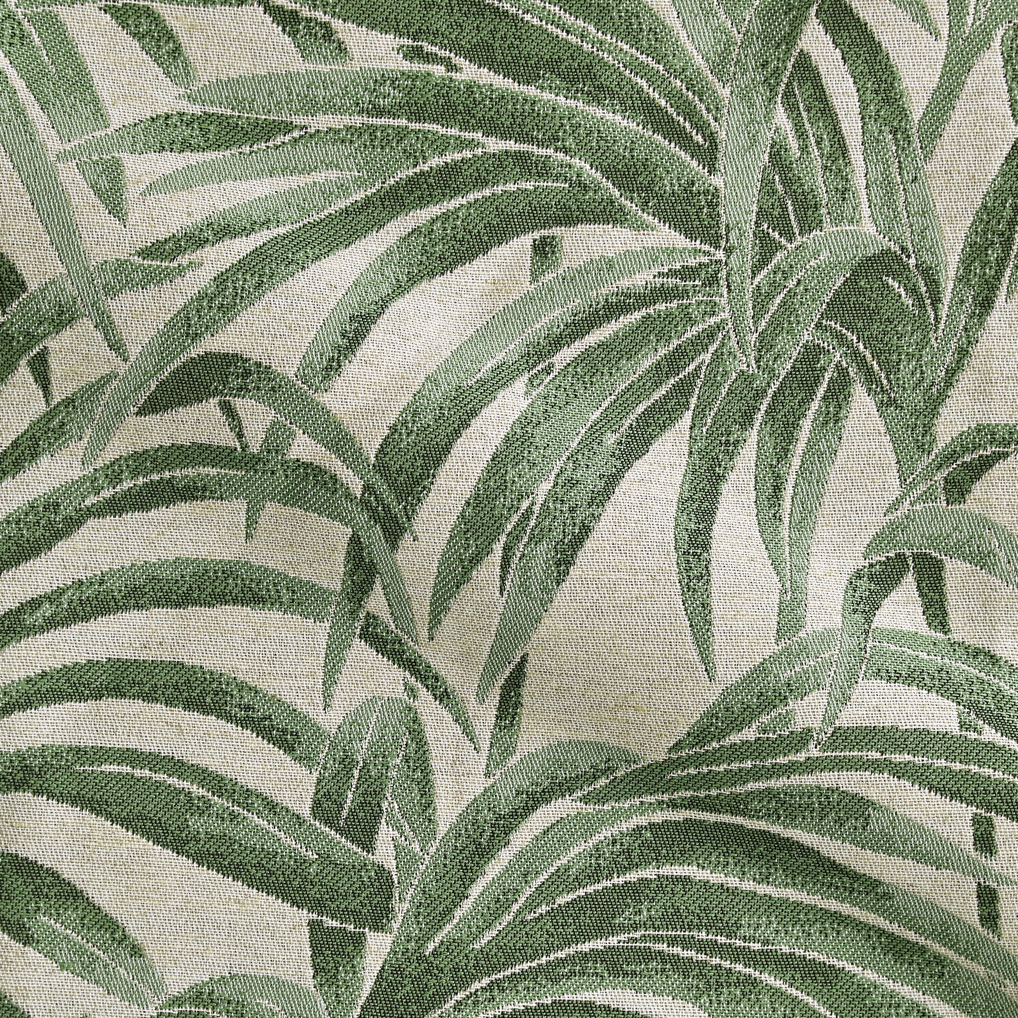 Palm Jacquard Made to Measure Fabric By the Metre Palm Jacquard Green