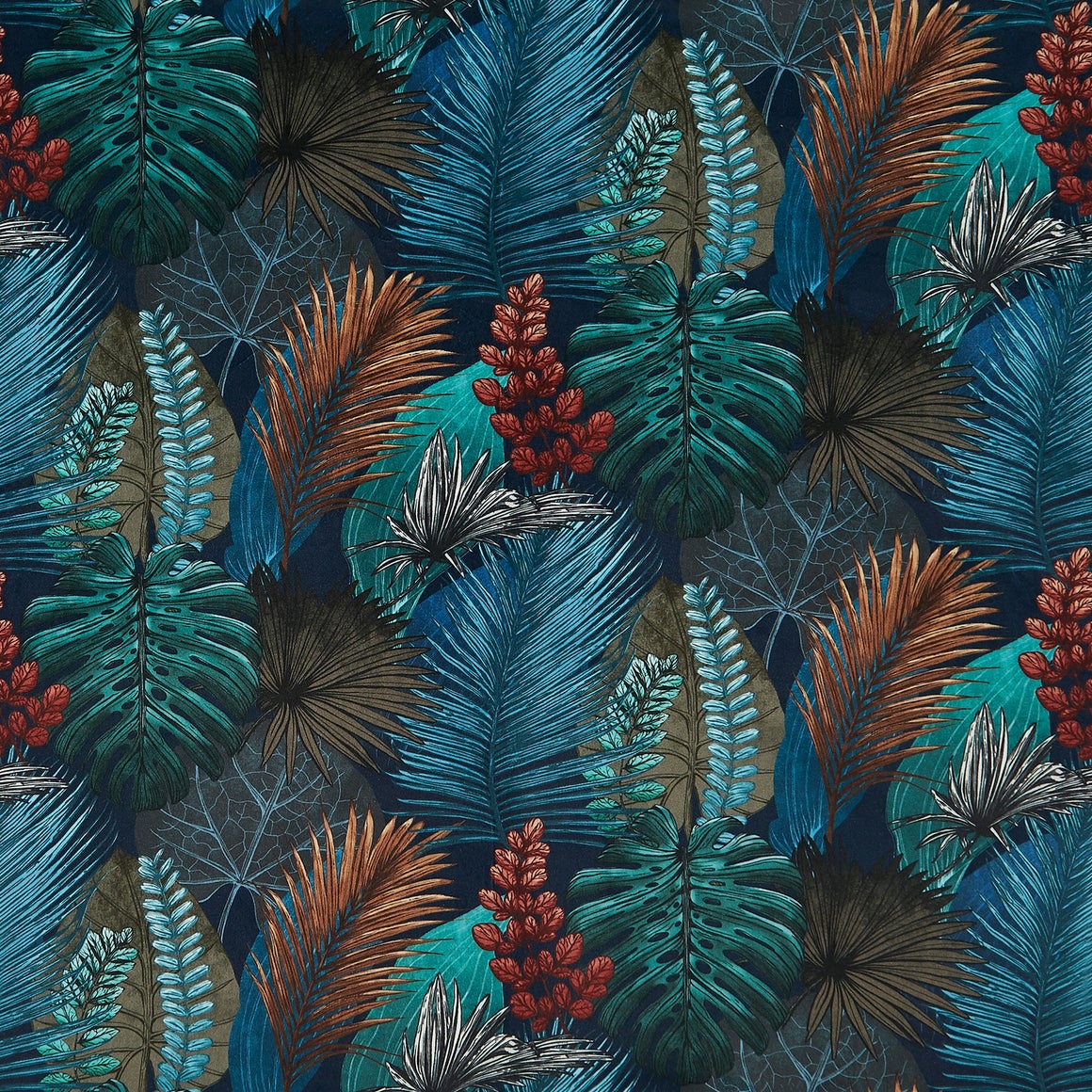 Rainforest Made to Measure Fabric By the Metre Dunelm