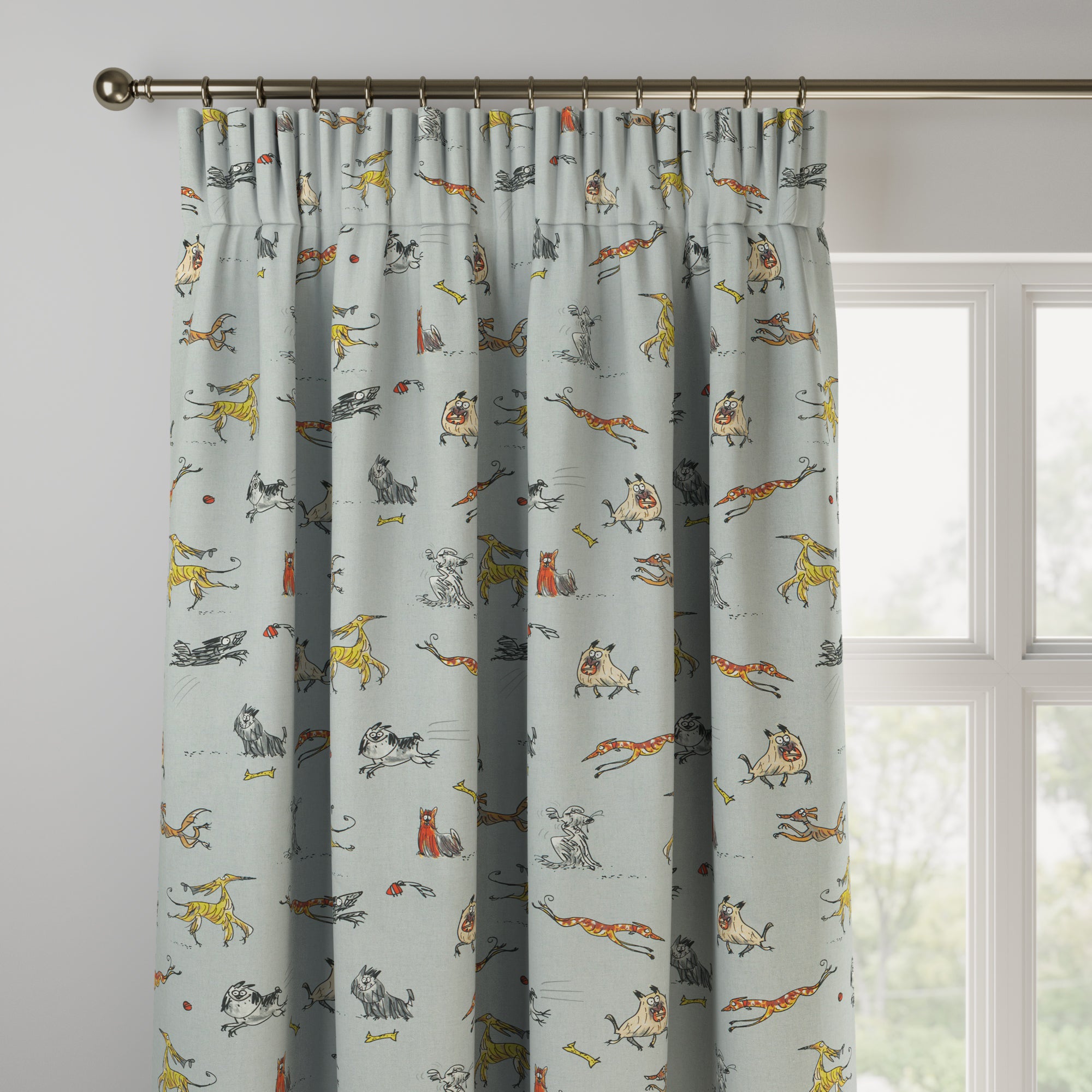 Happy Hounds Made to Measure Curtains Happy Hounds Multi