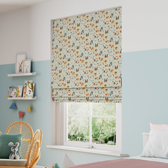 Portrait Pups Made to Measure Roman Blind Portrait Pups Natural