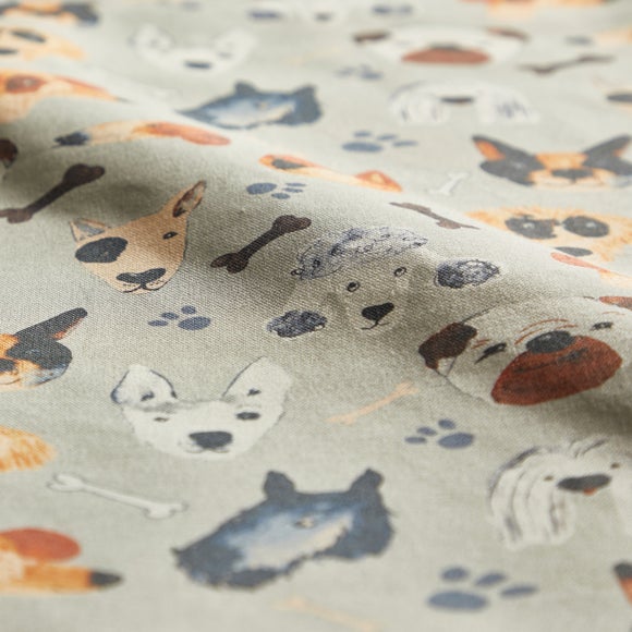 Portrait Pups Made to Measure Curtains Portrait Pups Natural