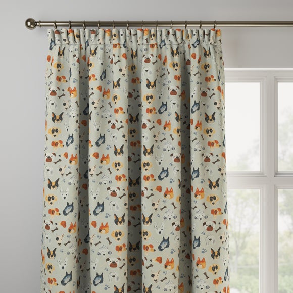 Portrait Pups Made to Measure Curtains Portrait Pups Natural