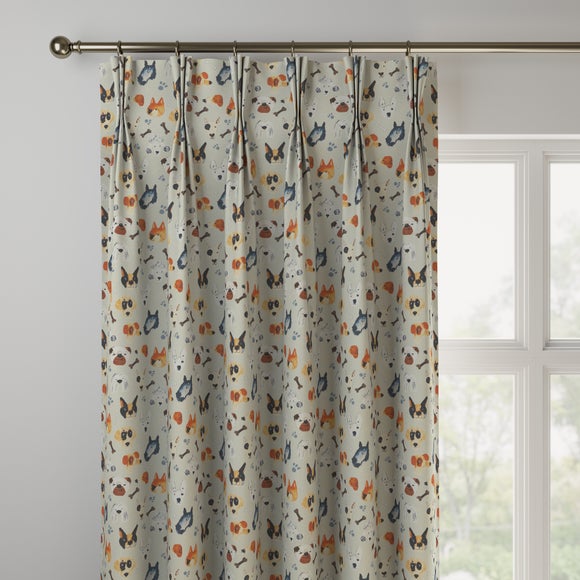 Portrait Pups Made to Measure Curtains Portrait Pups Natural