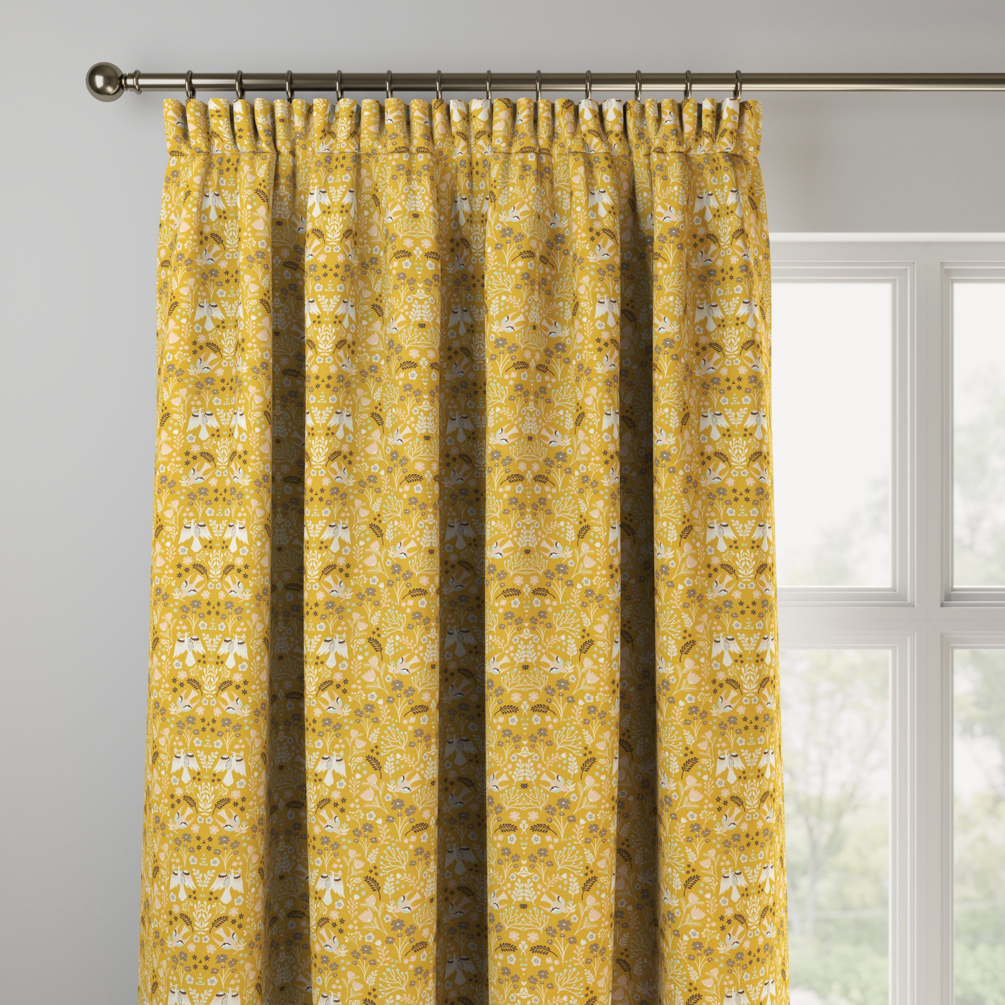 Folklore Made to Measure Curtains Folklore Ochre