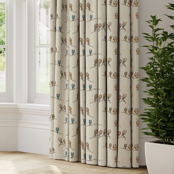 Quirky Owls Made to Measure Curtains Quirky Owls Natural
