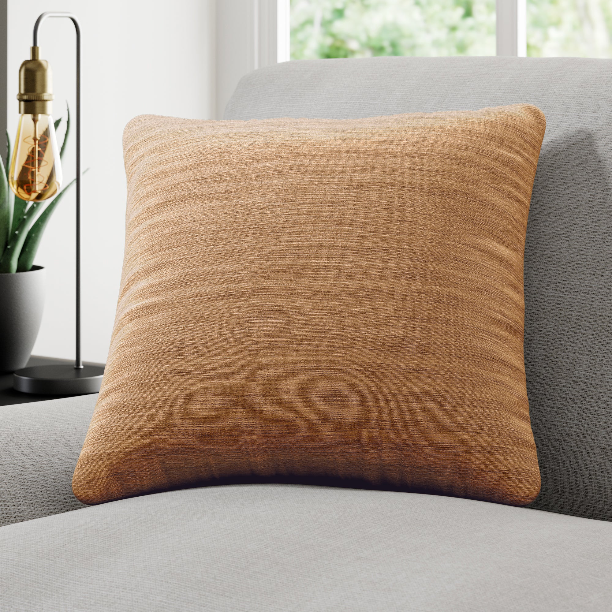 Austen Recycled Polyester Made to Order Cushion Cover Austen Ochre