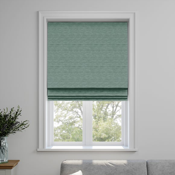 Austen Recycled Polyester Made to Measure Roman Blind Austen Jade