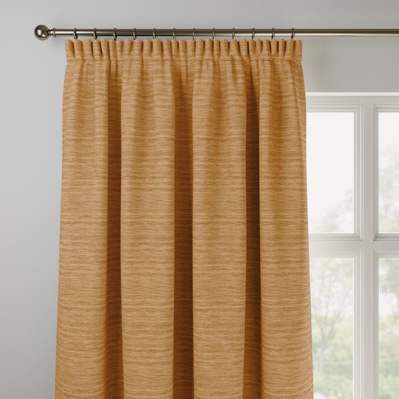 Austen Recycled Polyester Made to Measure Curtains Honey