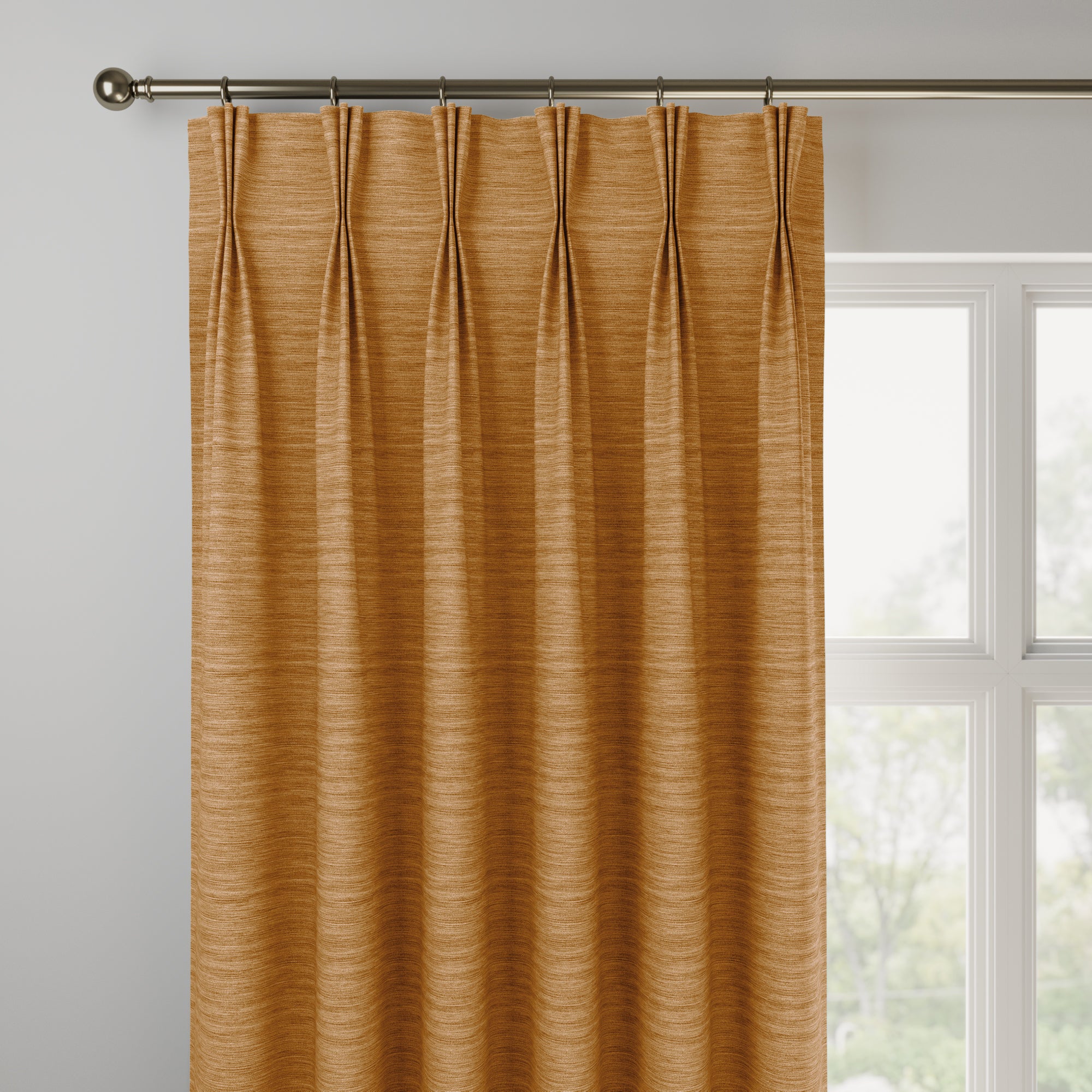 Austen Recycled Polyester Made to Measure Curtains Austen Ochre