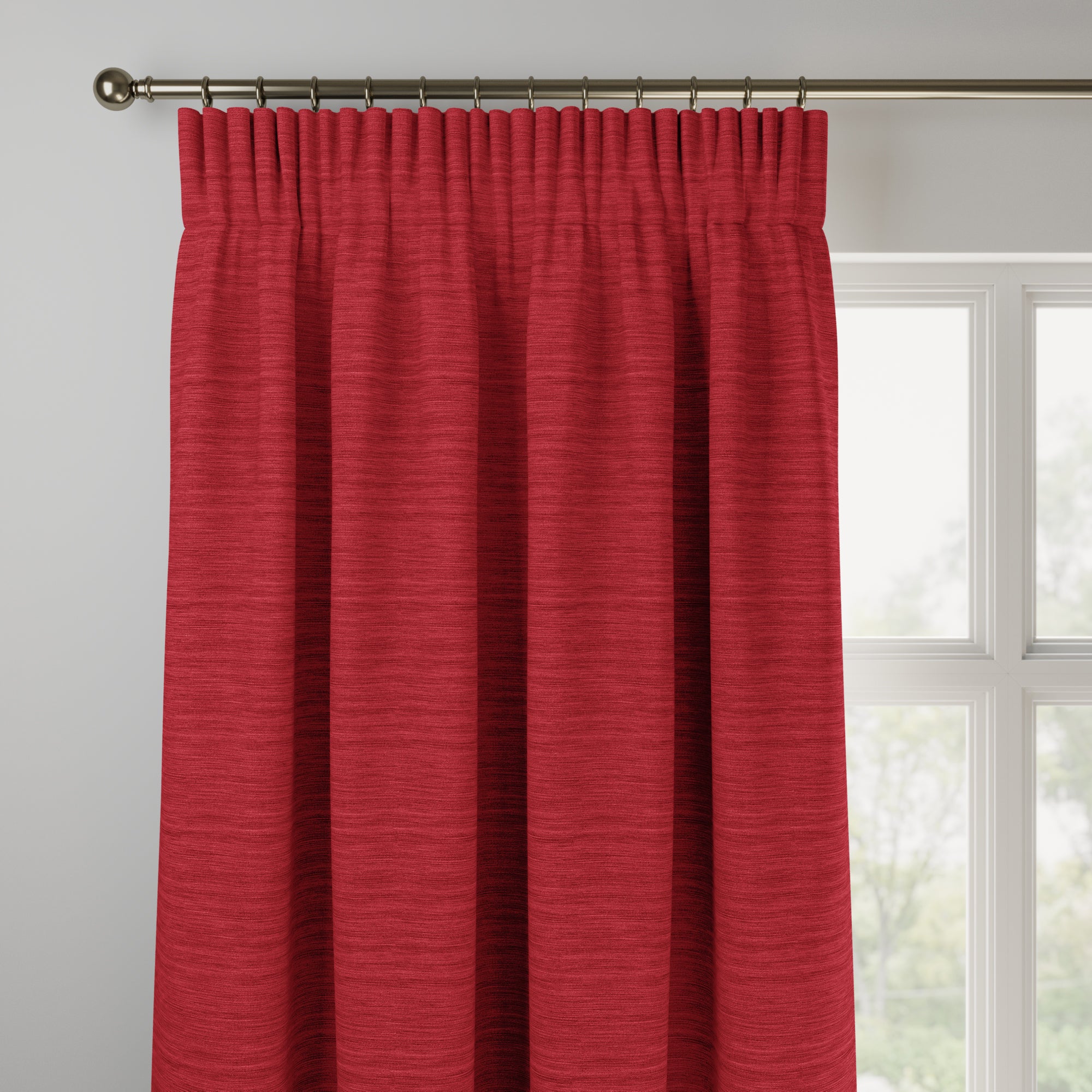 Austen Recycled Polyester Made to Measure Curtains Austen Cherry