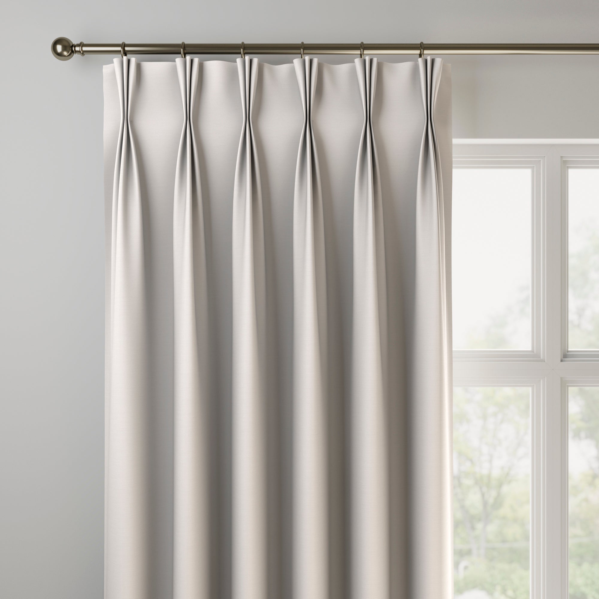 Austen Recycled Polyester Made to Measure Curtains Austen Oyster
