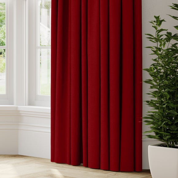 Belvoir Recycled Polyester Made to Measure Curtains Belvoir Rosso