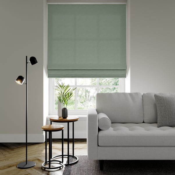 Belvoir Recycled Polyester Made to Measure Roman Blind Belvoir Seafoam
