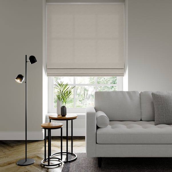 Belvoir Recycled Polyester Made to Measure Roman Blind Belvoir Silver