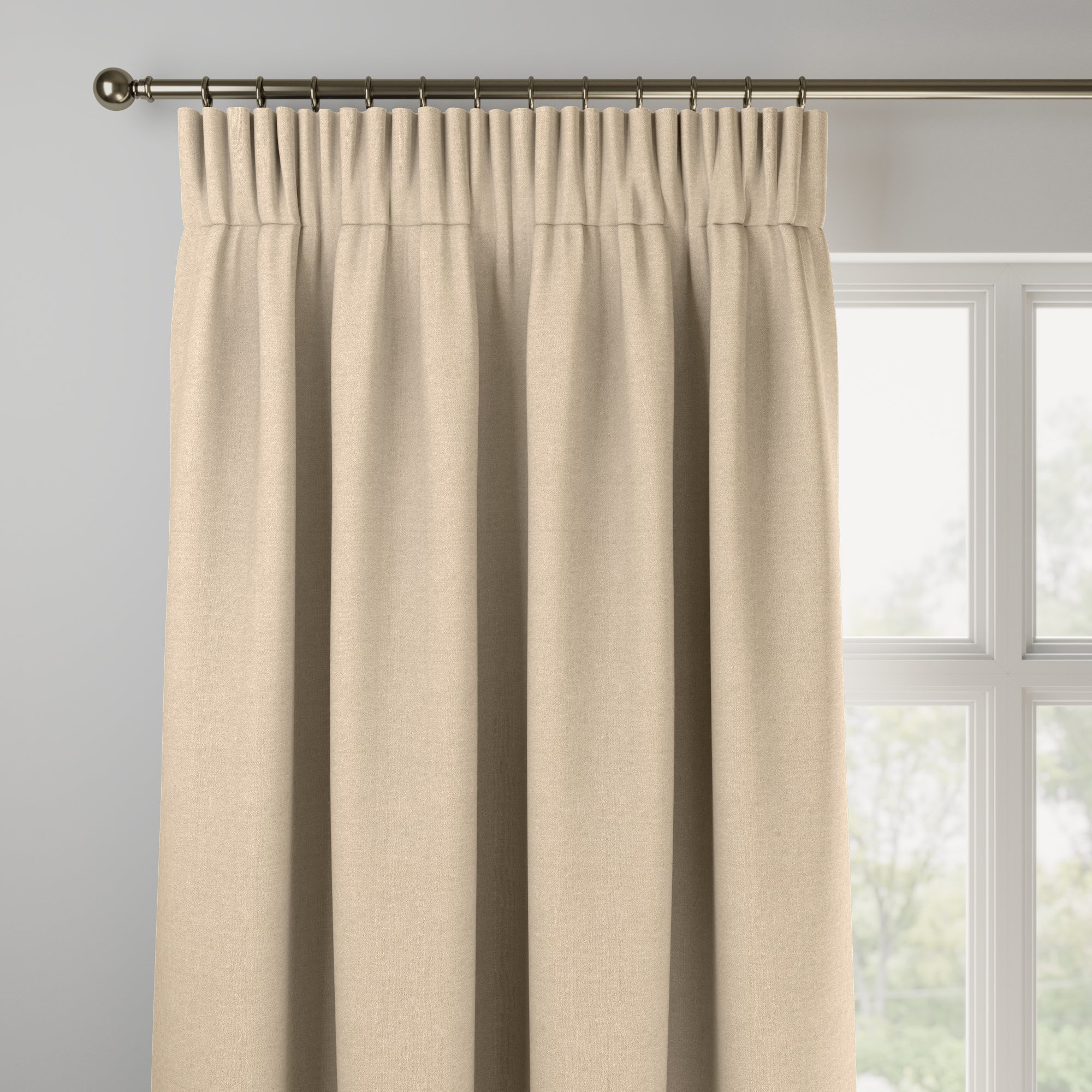 Belvoir Recycled Polyester Made to Measure Curtains Belvoir Natural