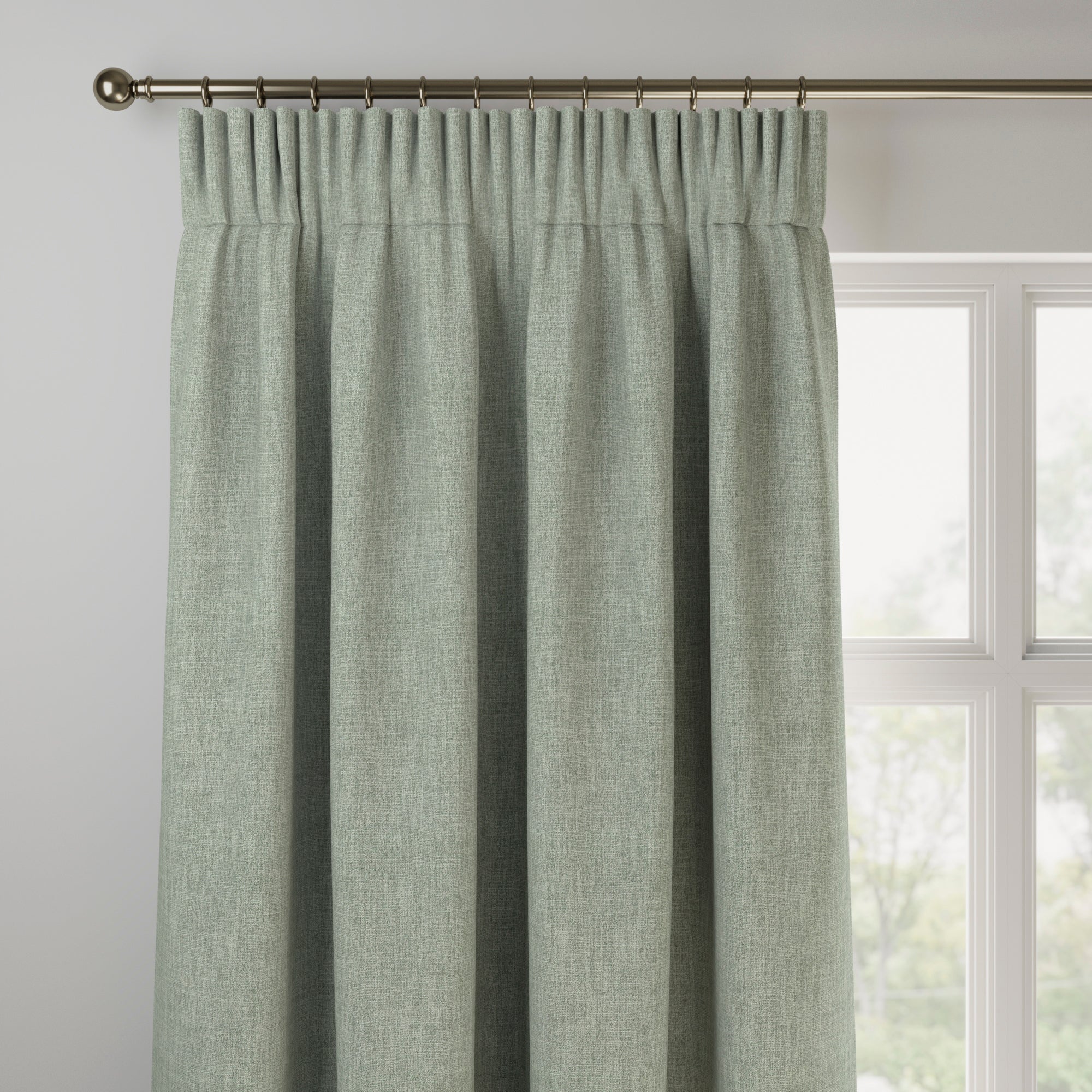 Bronte Recycled Polyester Made to Measure Curtains Bronte Jade