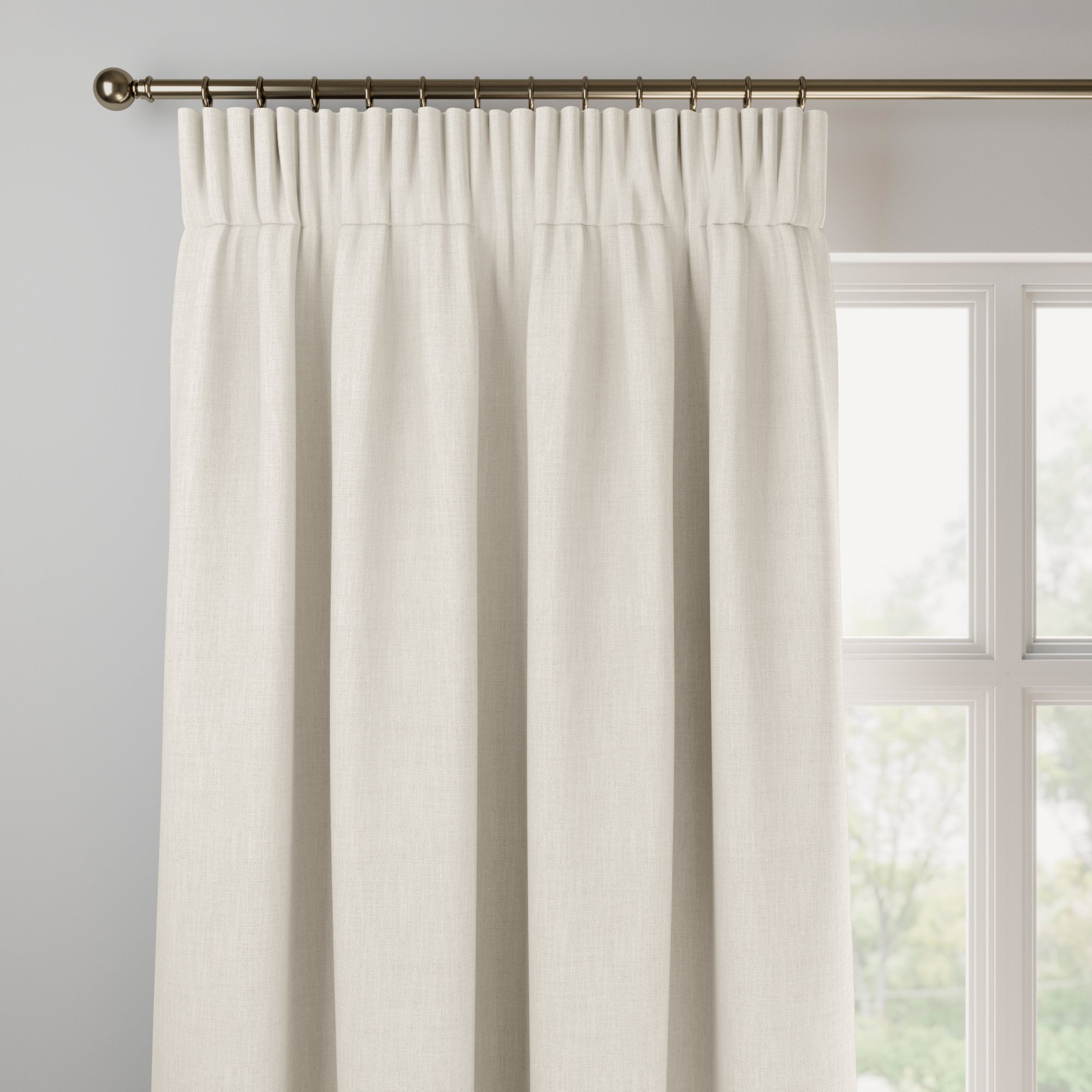 Bronte Recycled Polyester Made to Measure Curtains Bronte Pearl