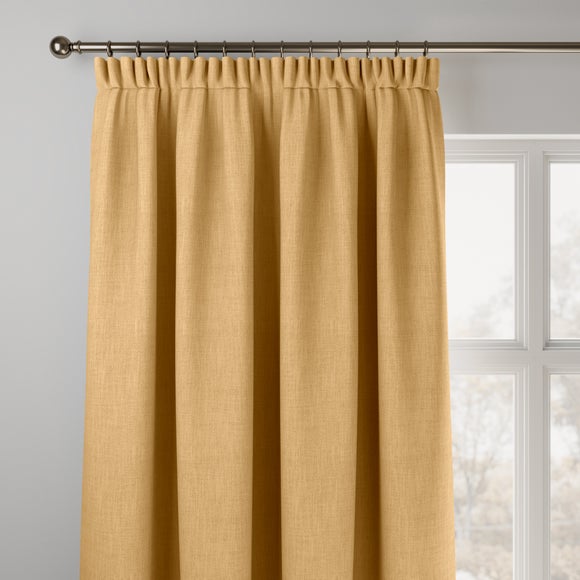 Bronte Recycled Polyester Made to Measure Curtains Bronte Ochre
