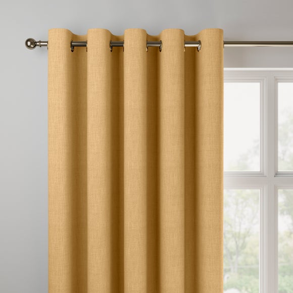 Bronte Recycled Polyester Made to Measure Curtains Bronte Ochre