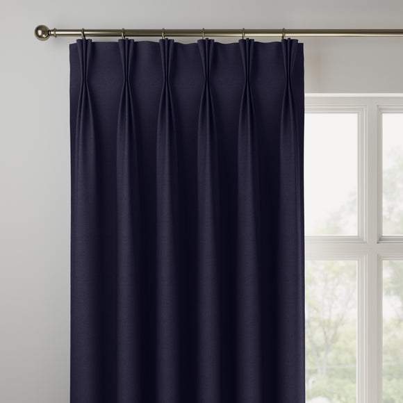 Belvoir Recycled Polyester Made to Measure Curtains Belvoir Indigo