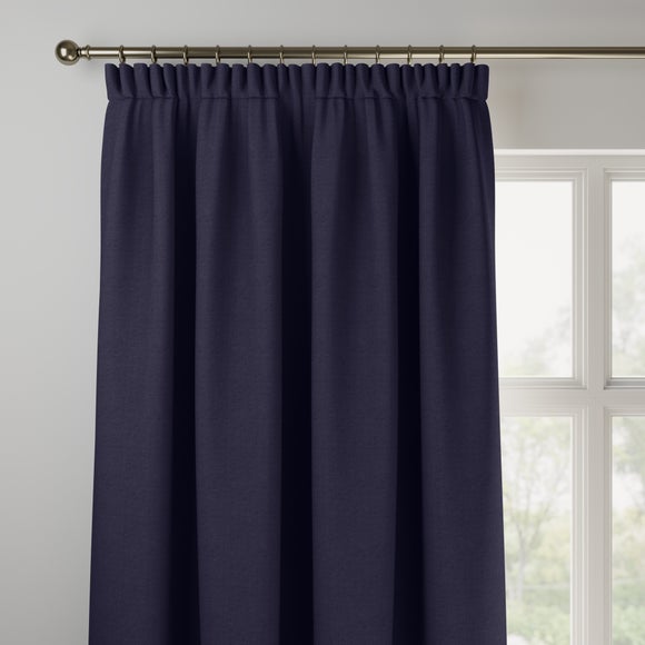Belvoir Recycled Polyester Made to Measure Curtains Belvoir Indigo